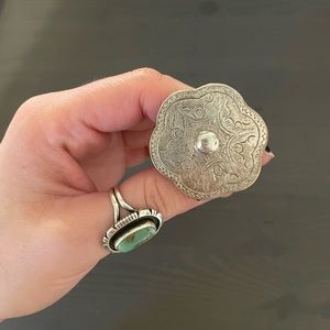 Silver statement ring